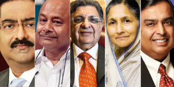 भारत के शीर्ष 10 सबसे अमीर व्यक्तियों की सूची